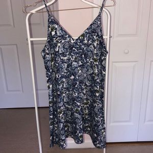 Blue floral dress